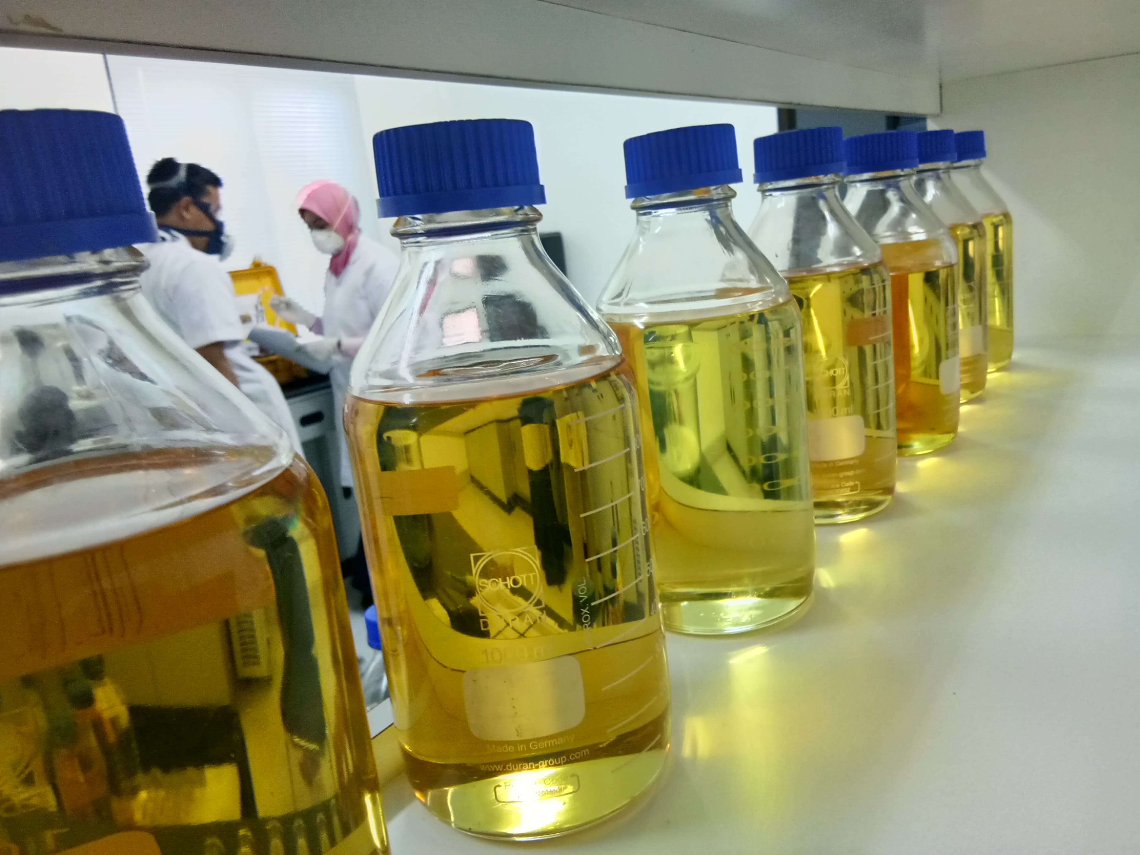 Transformer Oil Sample Ready to Test 